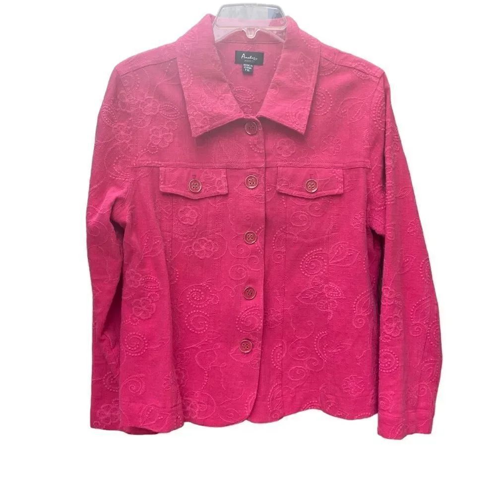 Analogy Wrangler Type Jacket Barbie Pink Size PXL